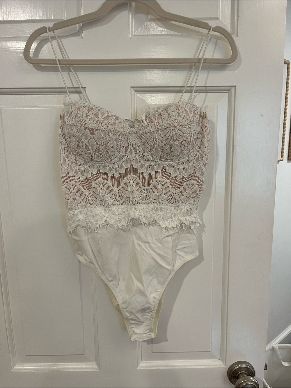 Rare London White Lace Bodysuit
